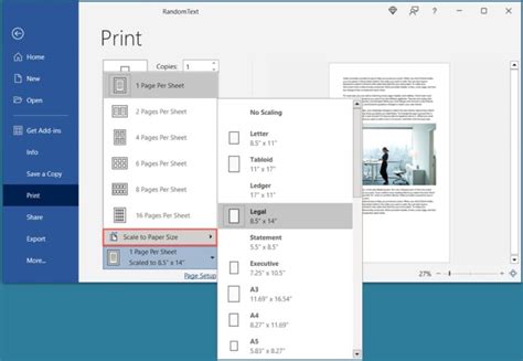 How to Scale a Document in Microsoft Word in Windows and .